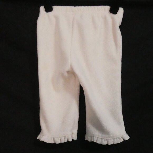 CHILDREN'S PLACE | 9-12 months | White Fleece Pants | Ruffle Hem - Picture 2 of 12